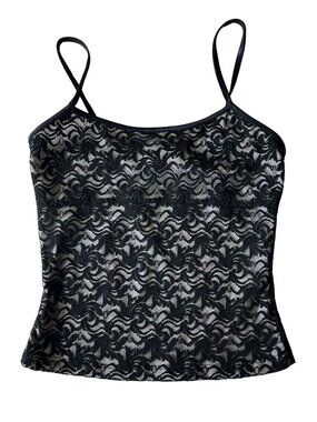 James & Nicole USA Lace Lined Fitted Camisole Top Women's Size S